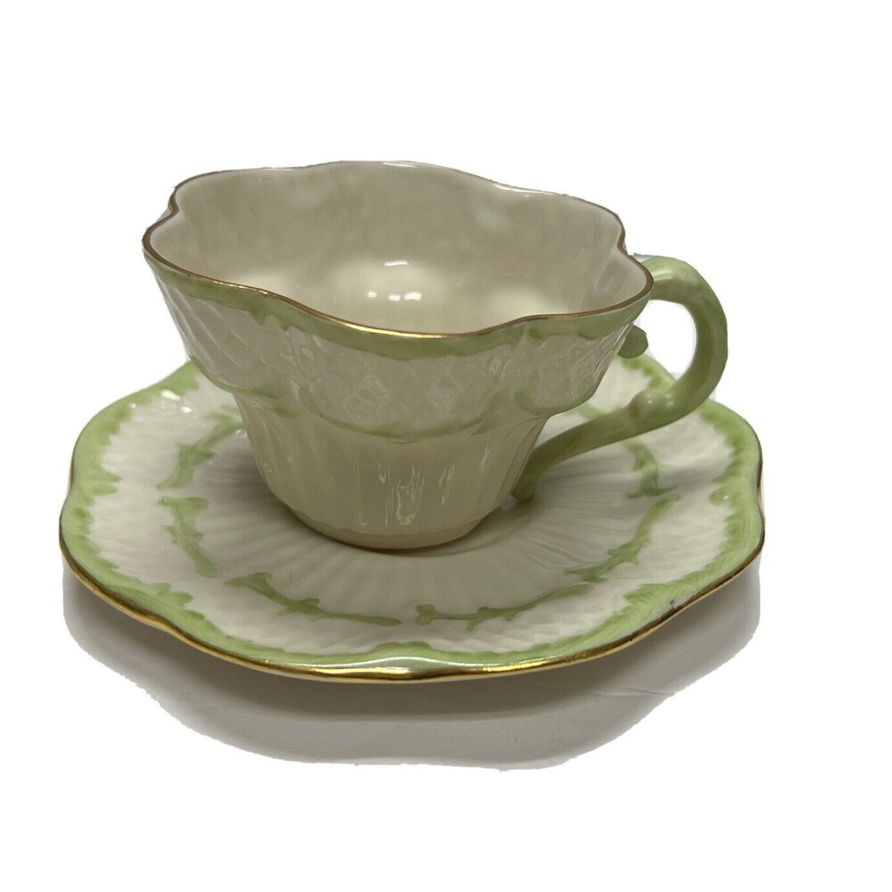 Dainty Belleek‎ In Retrospect 2002 Cup And Saucer